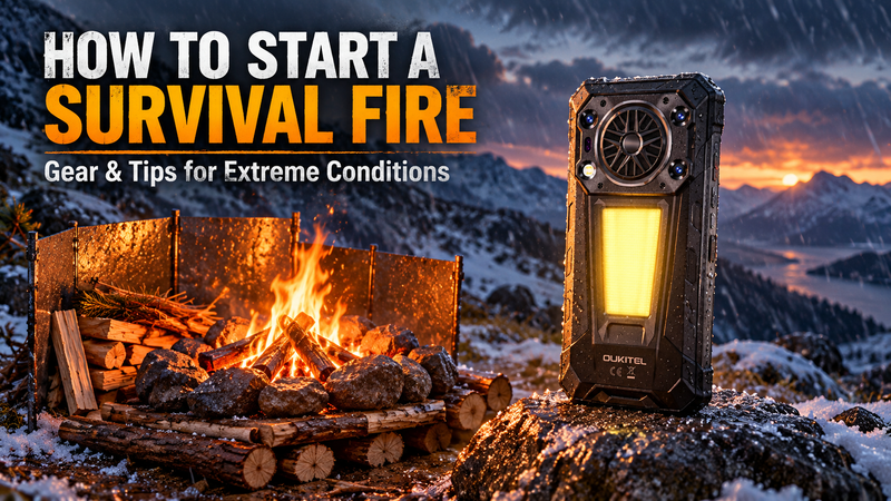 Survival fire in extreme conditions