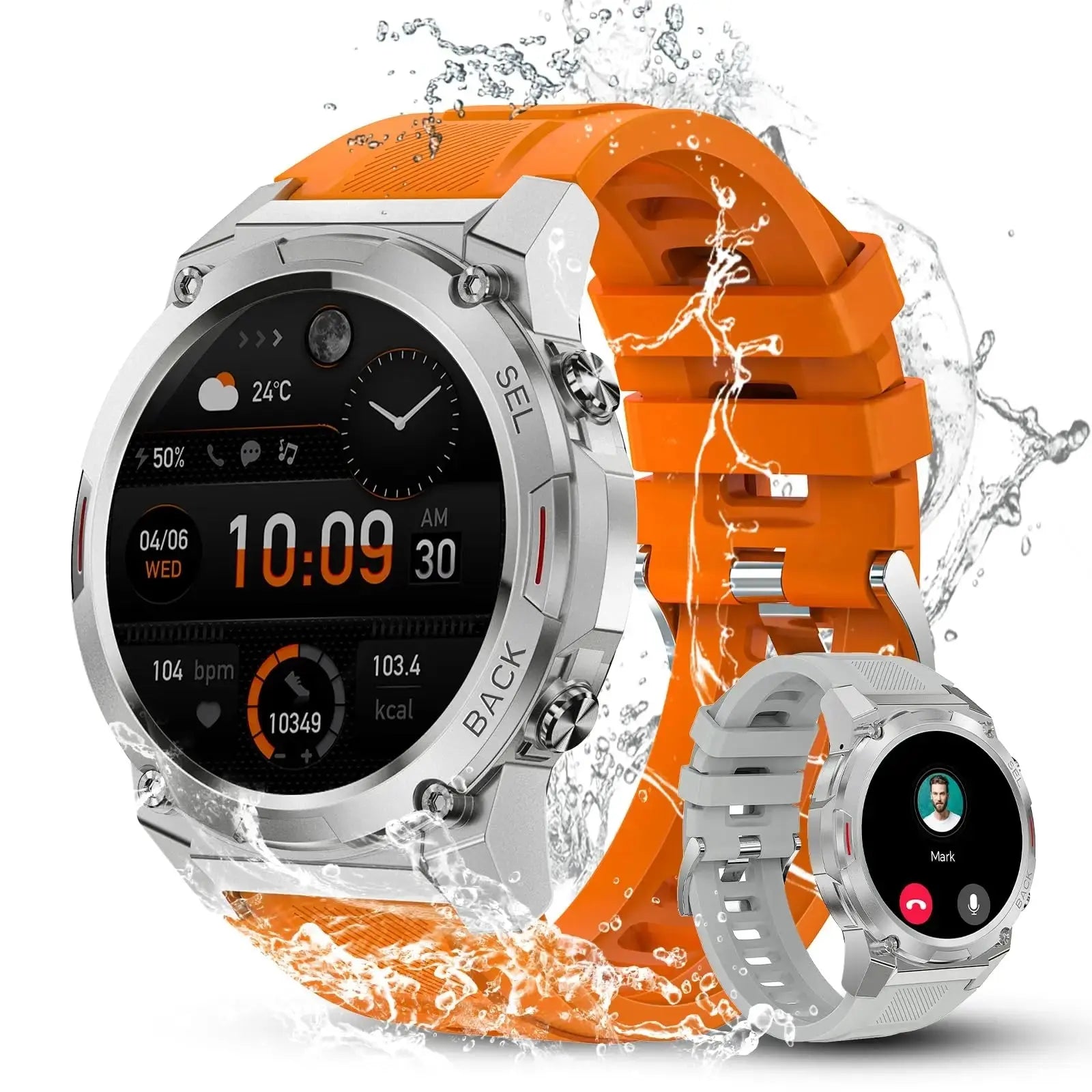 OUKITEL BT50 400mAh Battery Capacity 5ATM Waterproof Rugged Outdoor Watc display and design