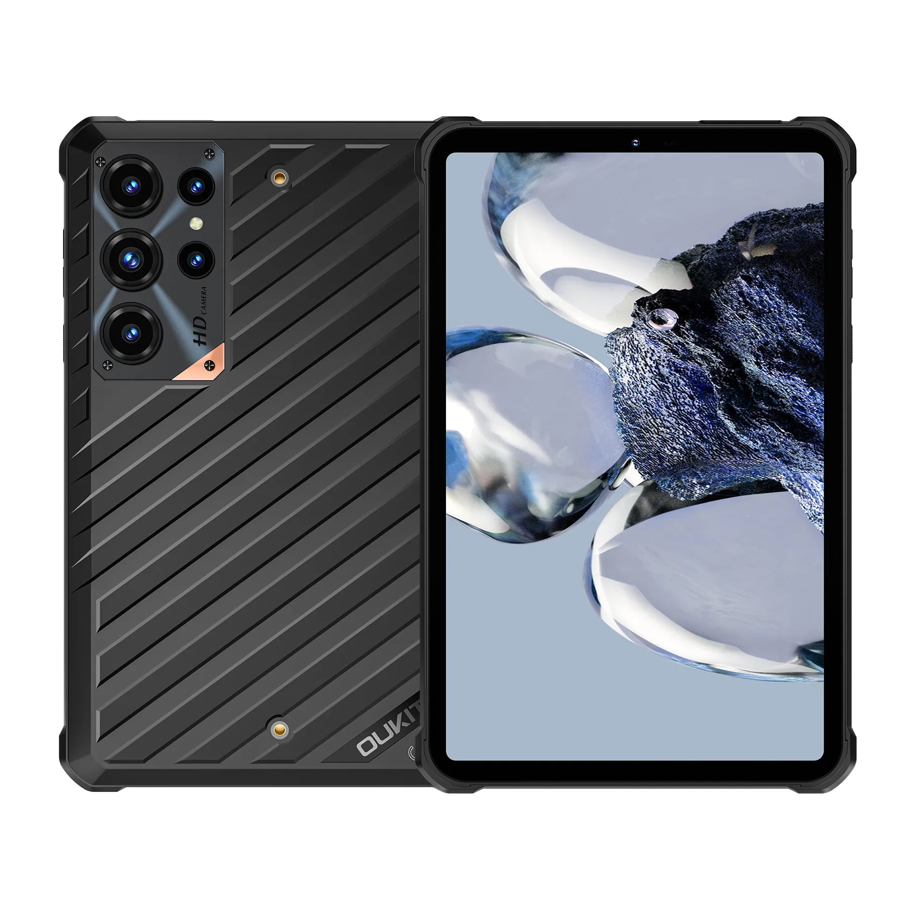 OUKITEL RT11 5G Rugged Tablet 8" Display 10000mAh Battery 16MP AI Camera Android 16(8GB+128GB)