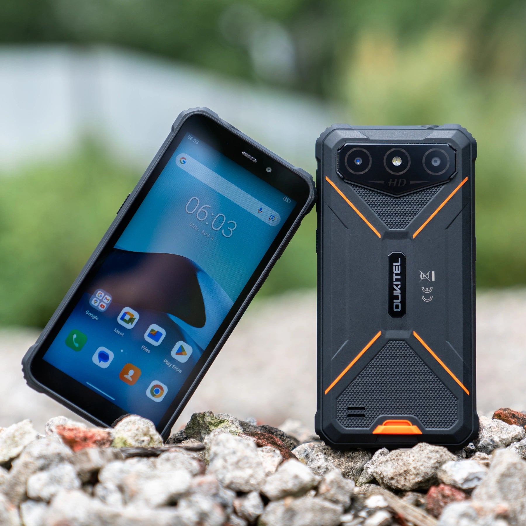 Oukitel G3 Rugged Phone 6'' HD+ Display 6300mAh Big Battery 13MP Camera Android 14(4GB+128GB)