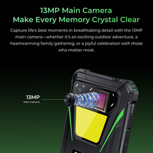 Oukitel G5 rugged phone with 13MP main camera for clear photos and videos
