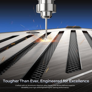 OUKITEL RT10 5G tablet with a durable aluminum-titanium alloy frame, engineered for superior toughness and lasting performance.