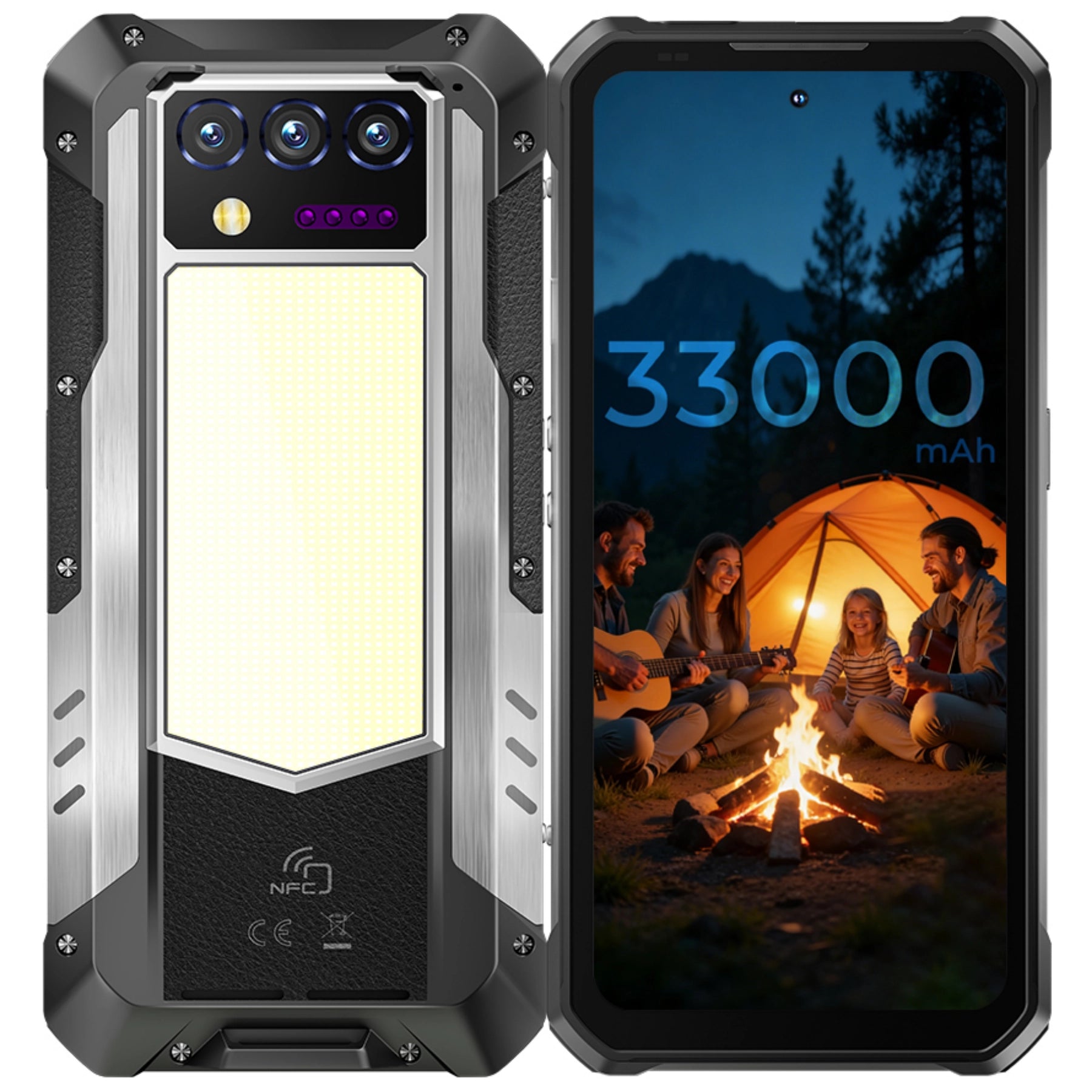 Oukitel WP100Titan 5G Rugged Phone 6.8-inch 120Hz 33000mAh Camping