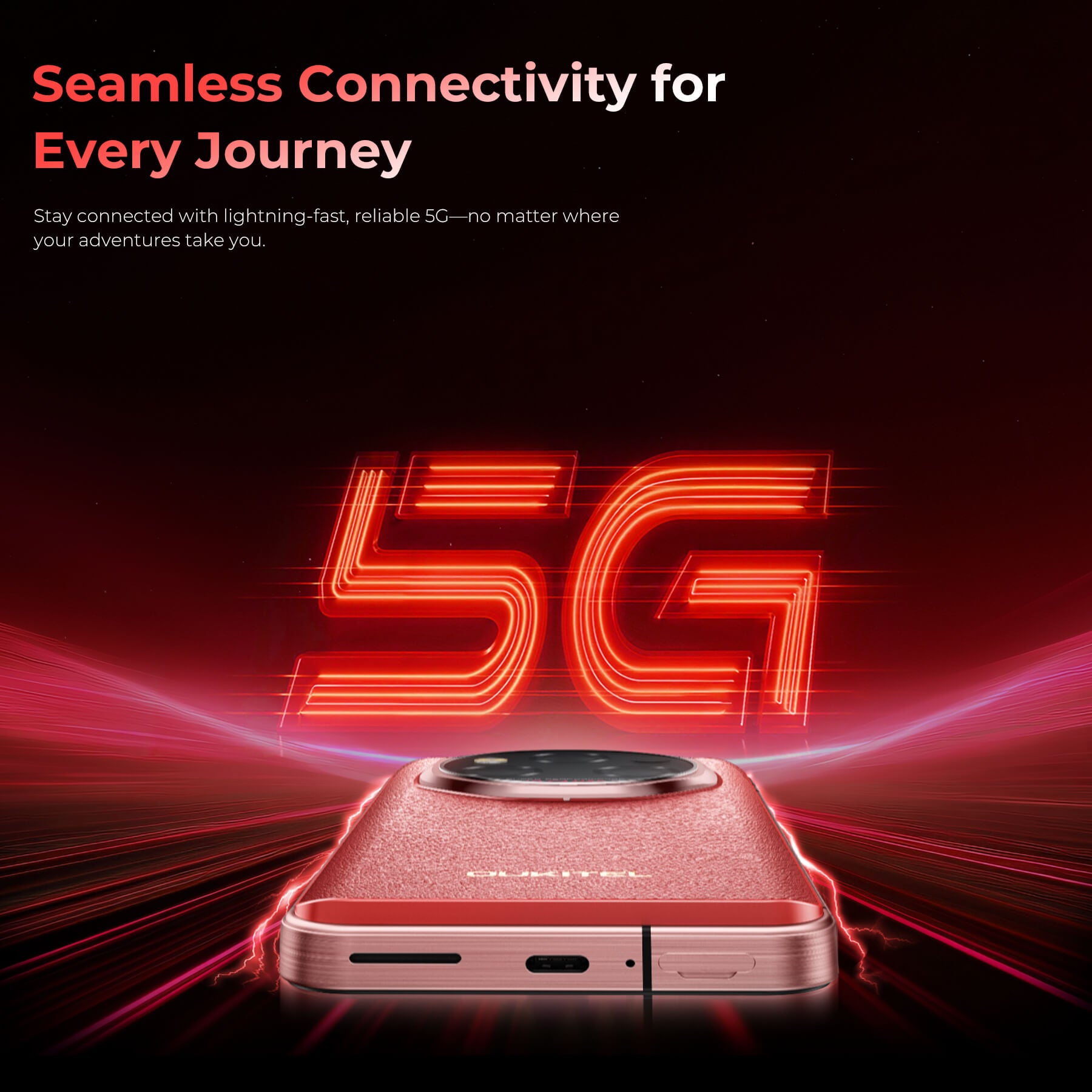 Oukitel WP210 5G rugged phone featuring 5G connectivity for ultra-fast internet speeds