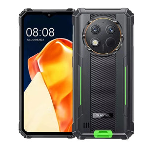 Oukitel WP28S 4G rugged phone in green with 6.52-inch display, 10600mAh big battery, 13MP camera, 16GB RAM, 128GB storage with NFC, Android 14