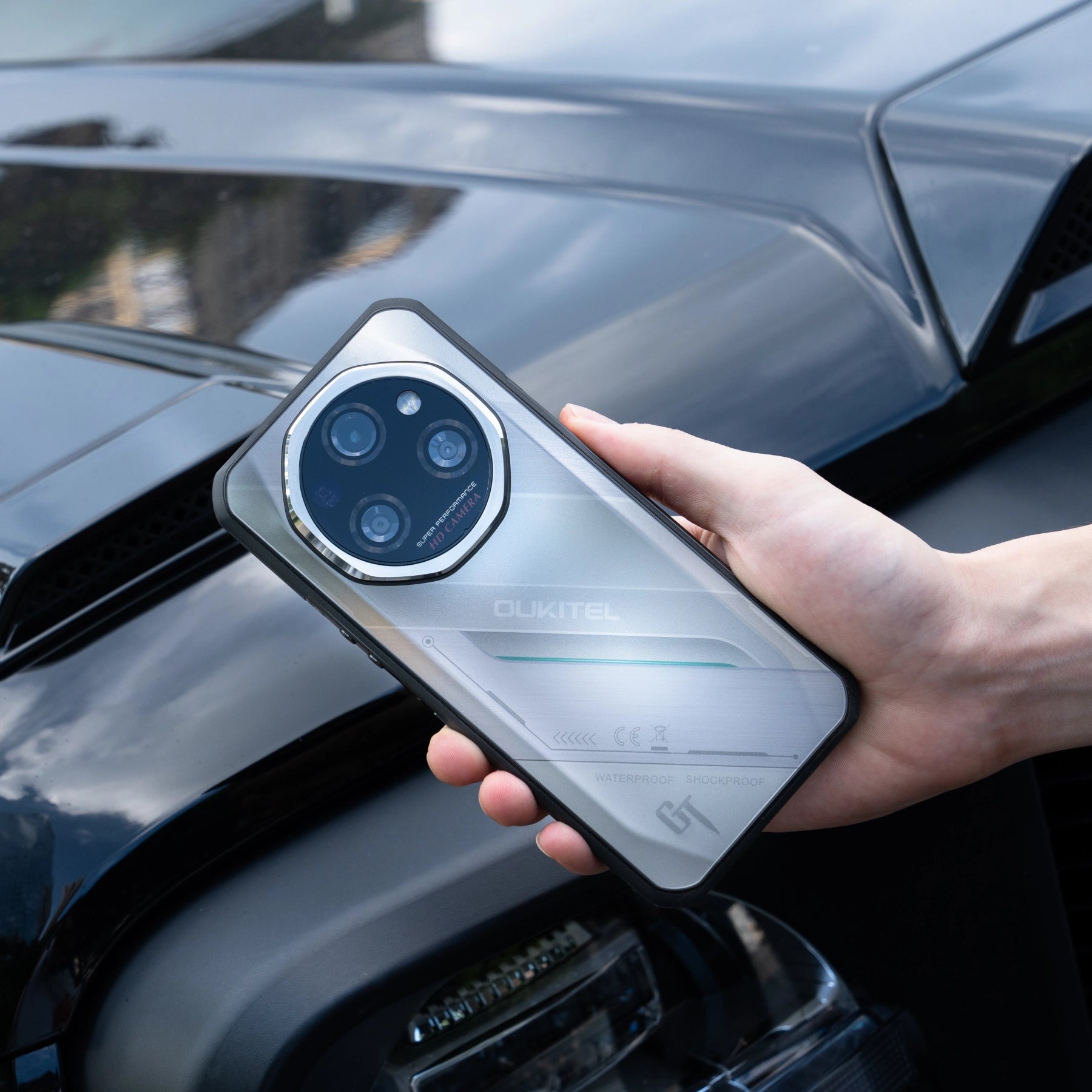 Oukitel WP62 5G Rugged Phone 6.6-inch 11000mAh Battery 108MP Camera Android 15 with NFC(16GB+512GB)