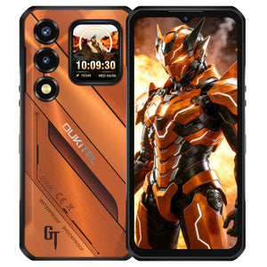The OUKITEL WP66 rugged phone showcases key features including a 6.6" main display with 120Hz, a 1.81" secondary display, up to 36GB RAM and 512GB ROM, a powerful 11,000mAh battery, a 108MP main camera, 5G MediaTek Dimensity 7025 chipset, and a slim design of just 15.8mm thickness.