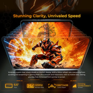 OUKITEL WP66 rugged phone featuring 120Hz display, full HD resolution, Gorilla Glass 5 protection and ultra smooth gaming performance