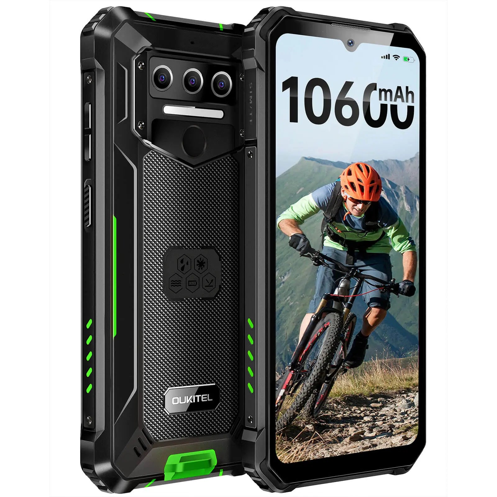 Oukitel WP23 4G Rugged Phone 6.52-inch 10600mAh Big Battery 13MP Camera Android 13(4GB+64GB NFC) OUKITEL