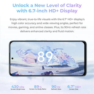 Oukitel C58 Pro 6.7-inch 5150mAh Battery 8.7mm Ultra-thin Body SmartPhone(24GB+256GB) OUKITEL