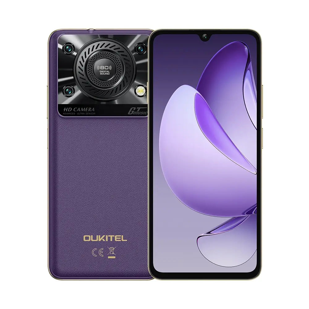 Oukitel C60 Smartphone con batteria da 10000mAh, schermo da 6,88 pollici, corpo ultra-sottile da 13,4mm (4GB+128GB)