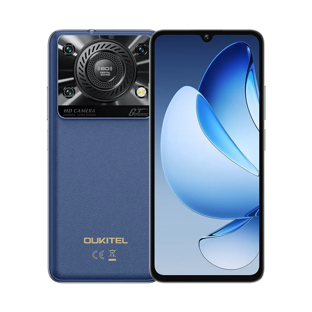 Oukitel C60 Smartphone con batteria da 10000mAh, schermo da 6,88 pollici, corpo ultra-sottile da 13,4mm (4GB+128GB)