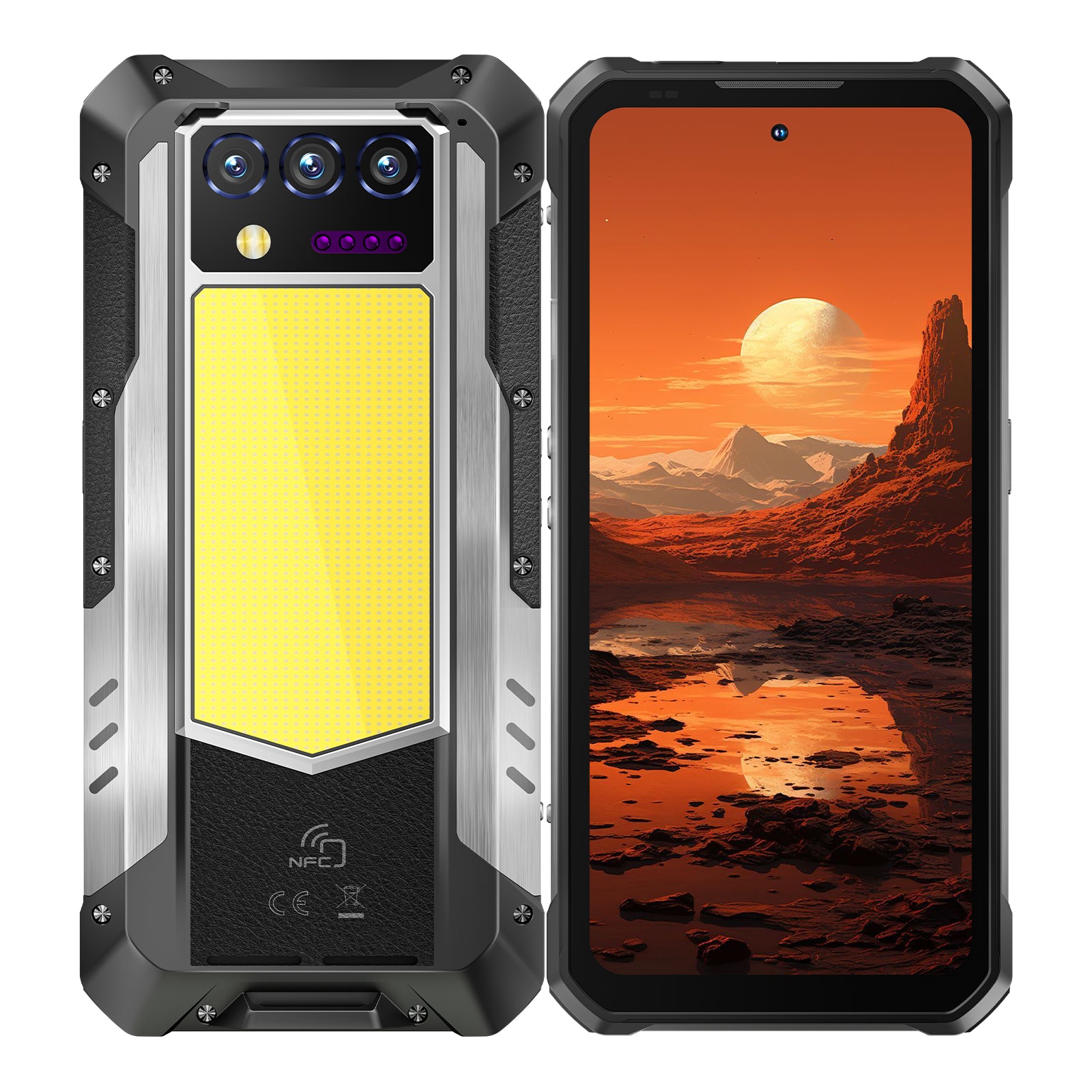 Oukitel WP100 5G Rugged Phone 6.8-inch 120Hz 33000mAh Big Mobile Infrarot-Funktion (16GB+512GB NFC)