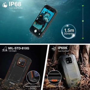 Oukitel WP18 4G Rugged Phone 5.93-inch 12500mAh Big Battery 13MP Camera Android 11(4GB+32GB) OUKITEL