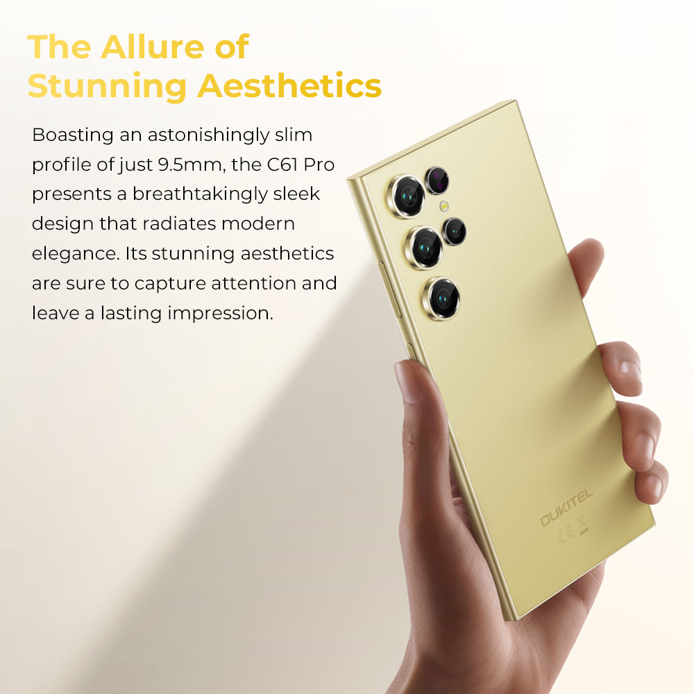 Oukitel C61 Pro 6.88-inch 5150mAh Battery 9.5mm Ultra-thin Body