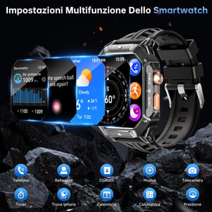 OUKITEL BT80 1000mAh Battery Capacity 5ATM Waterproof  Rugged Outdoor Watch OUKITEL