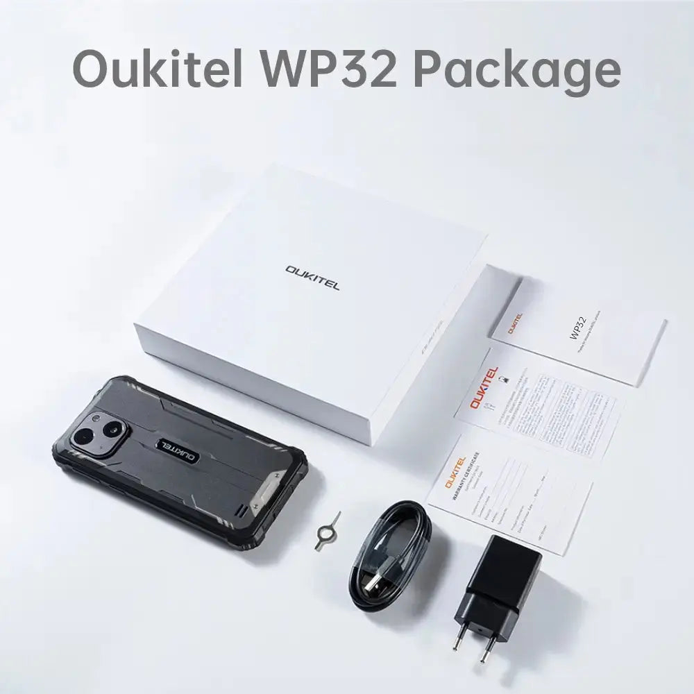 OUKITEL WP32 Android 13 Outdoor Mobile Phone 12GB + 128GB (1TB Expandable) Rugged Smartphone OUKITEL