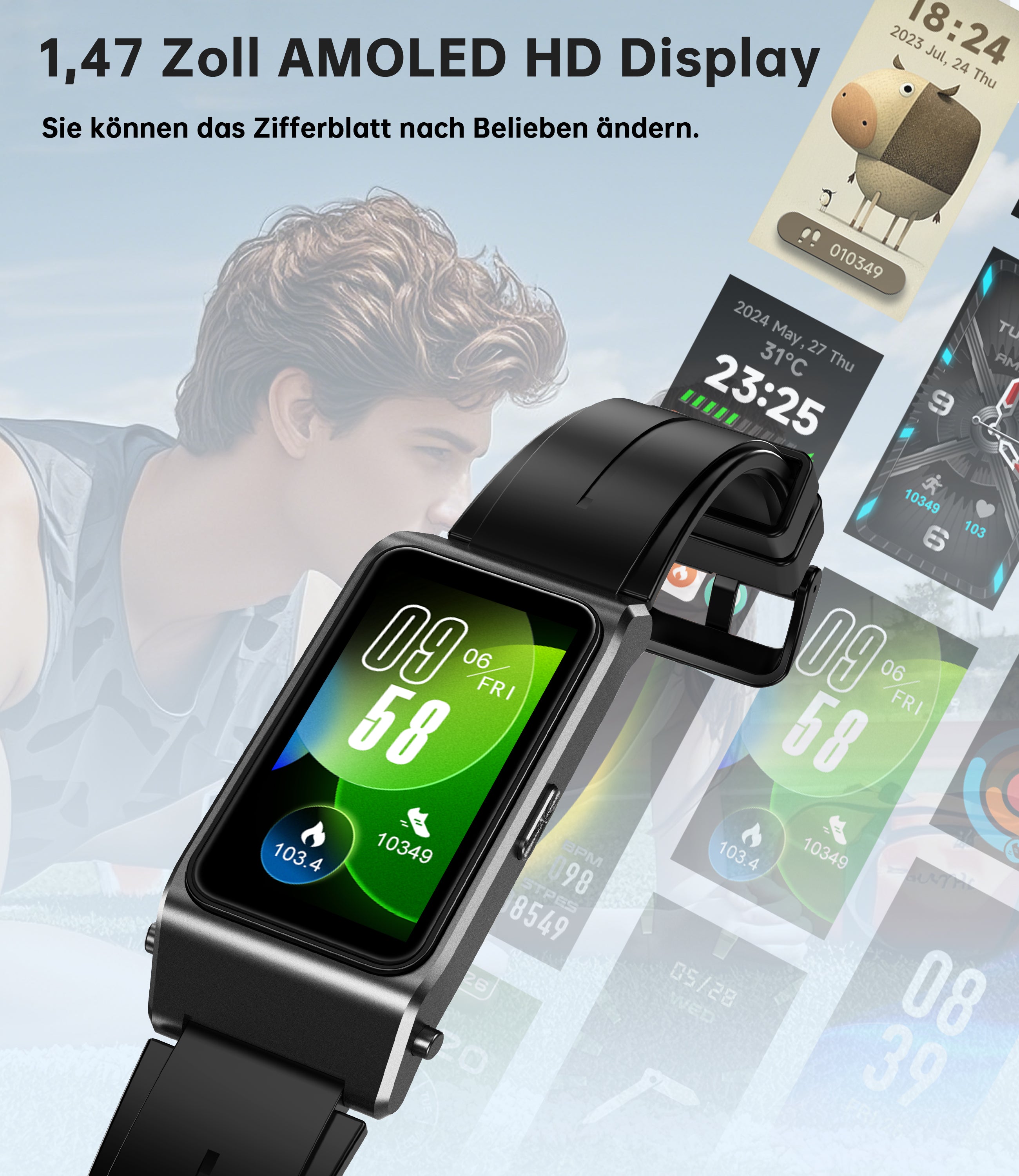 Fitness Tracker Android Wear Zifferblätter Smartwatch Zifferblatt