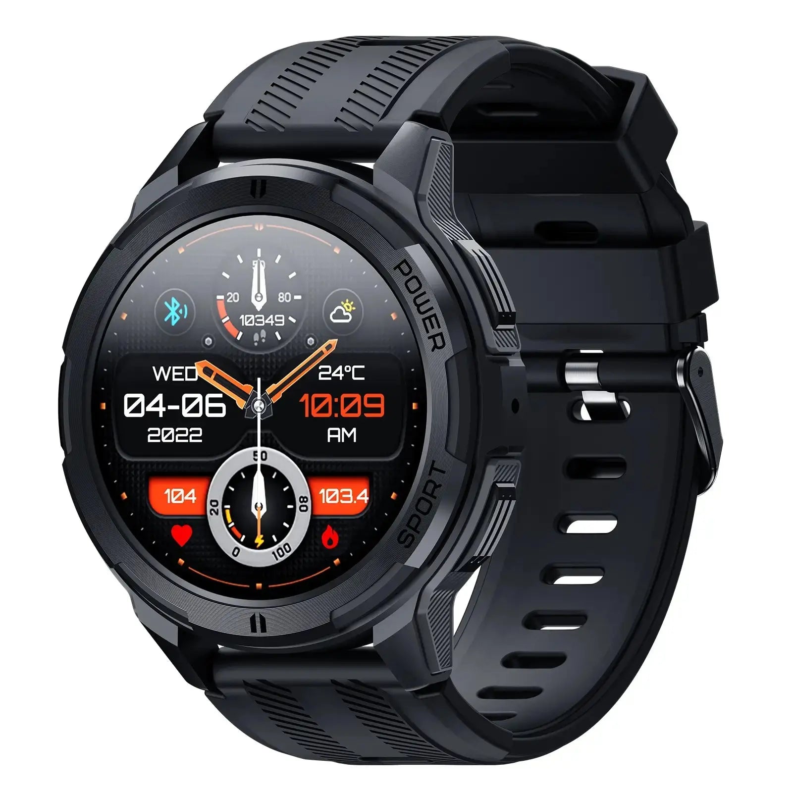 OUKITEL BT10 410mAh Battery Capacity 5ATM Waterproof Rugged Outdoor Watch OUKITEL