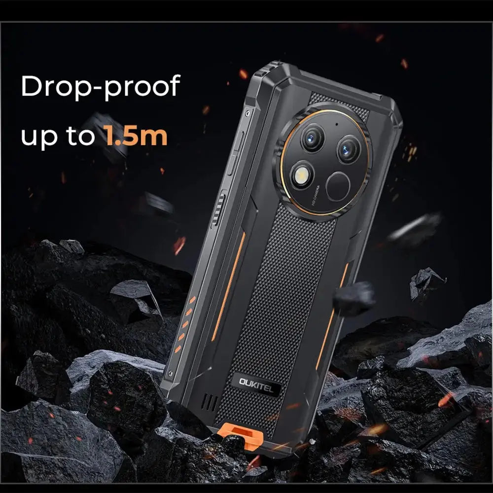 Oukitel WP28 4G Rugged Phone 6.52-inch 10600mAh Big Battery 48MP Camera (15GB+256GB NFC) OUKITEL