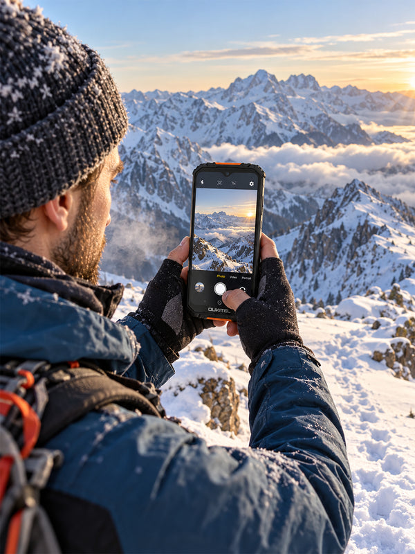 My First Winter Trek, Captured with My OUKITEL WP6