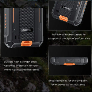 Oukitel WP28 4G Rugged Phone 6.52-inch 10600mAh Big Battery 48MP Camera (15GB+256GB NFC) OUKITEL