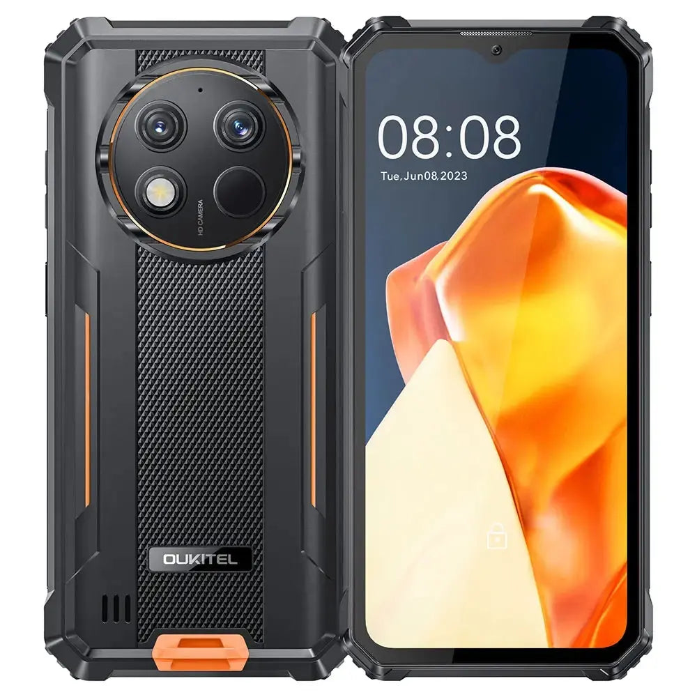 Oukitel WP28 4G Rugged Phone 6.52-inch 10600mAh Big Battery 48MP Camera (15GB+256GB NFC) OUKITEL