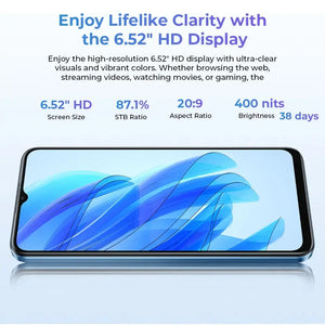 Oukitel C57s 6.52-inch 4300mAh Battery 9.4mm Ultra-thin Body SmartPhone(8GB+128GB) OUKITEL