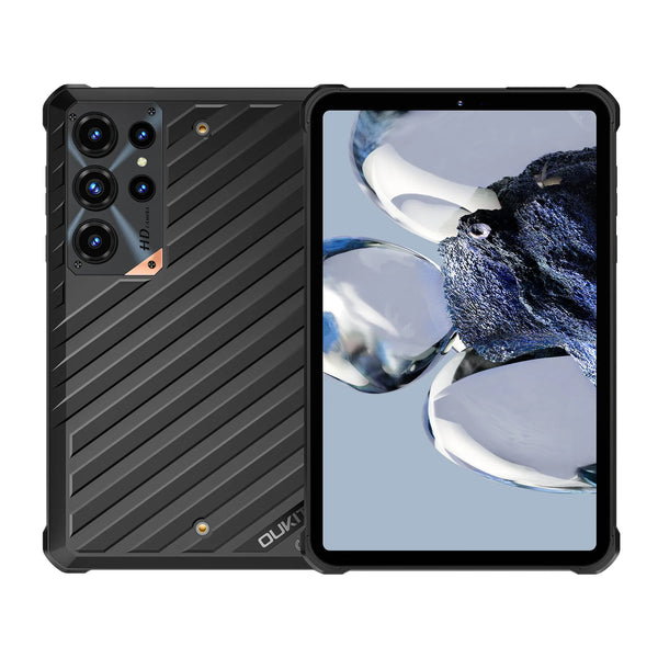 OUKITEL RT11 5G Rugged Tablet 8" Display 10,000mAh Battery Android 16 rear view