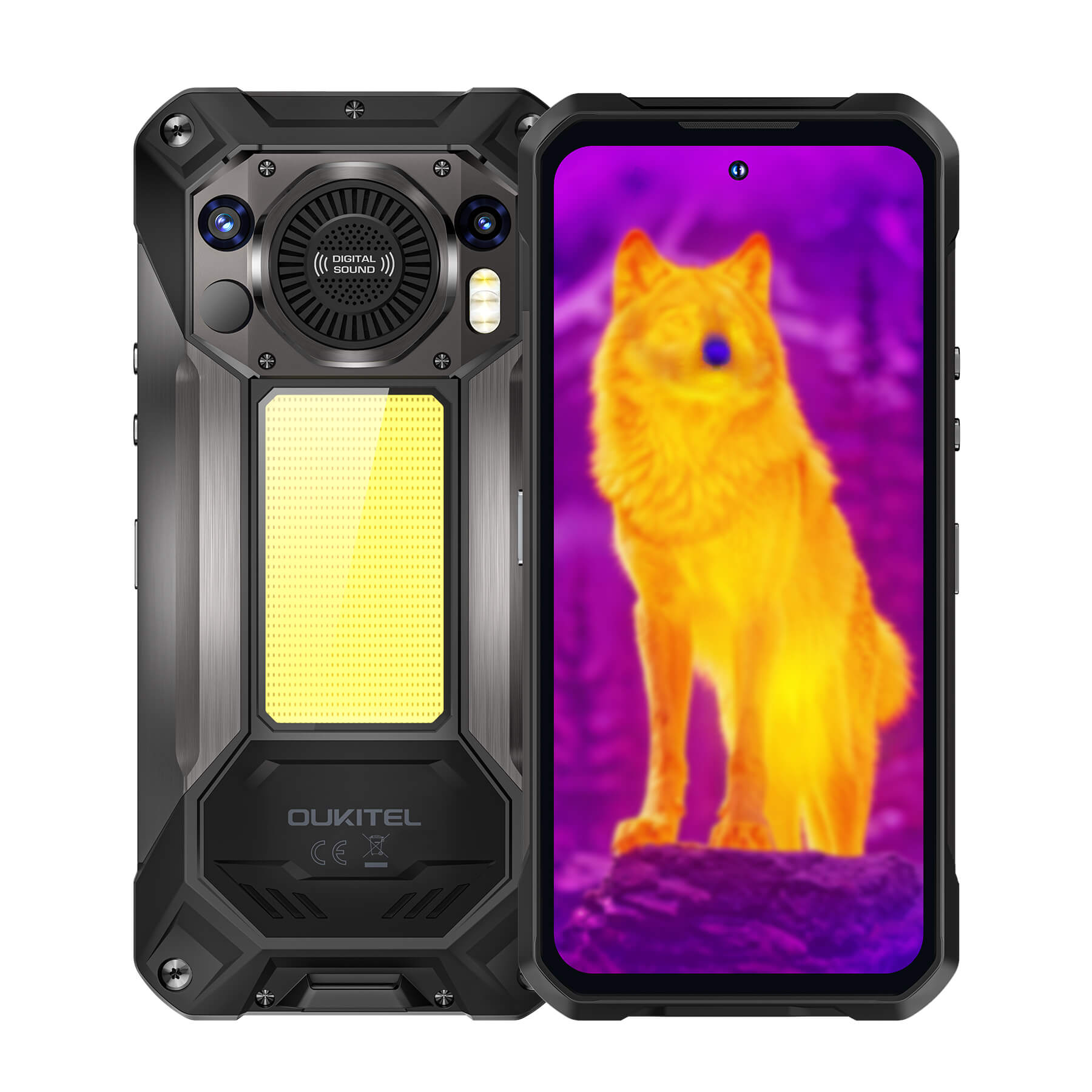 Oukitel WP61 Ultra 5G Thermal imaging Rugged Phone 6.8'' HD+ Display 20,000mAh Big Battery 108MP Camera Android 16(12GB+512GB NFC)