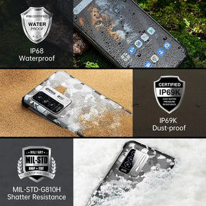 Oukitel WP27 4G Rugged Phone 6.58-inch 8500mAh Big Battery 68MP Camera Android 13(12GB+256GB NFC) OUKITEL