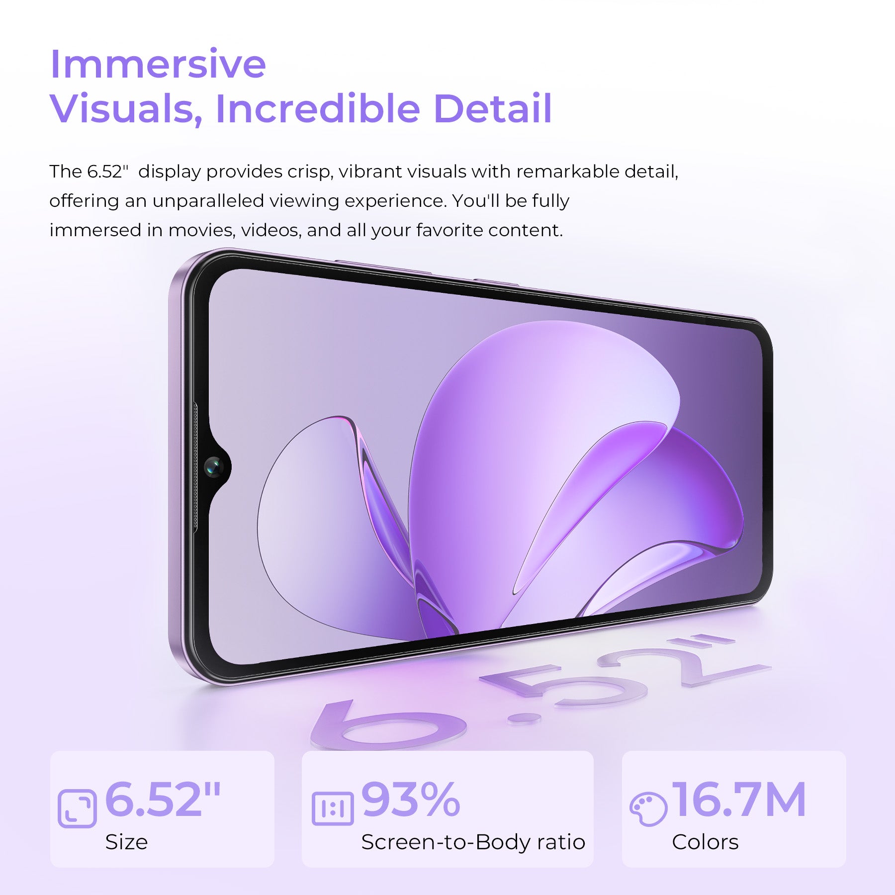 Oukitel C2 6.52-inch 5000mAh Battery 9.3mm Ultra-thin Body