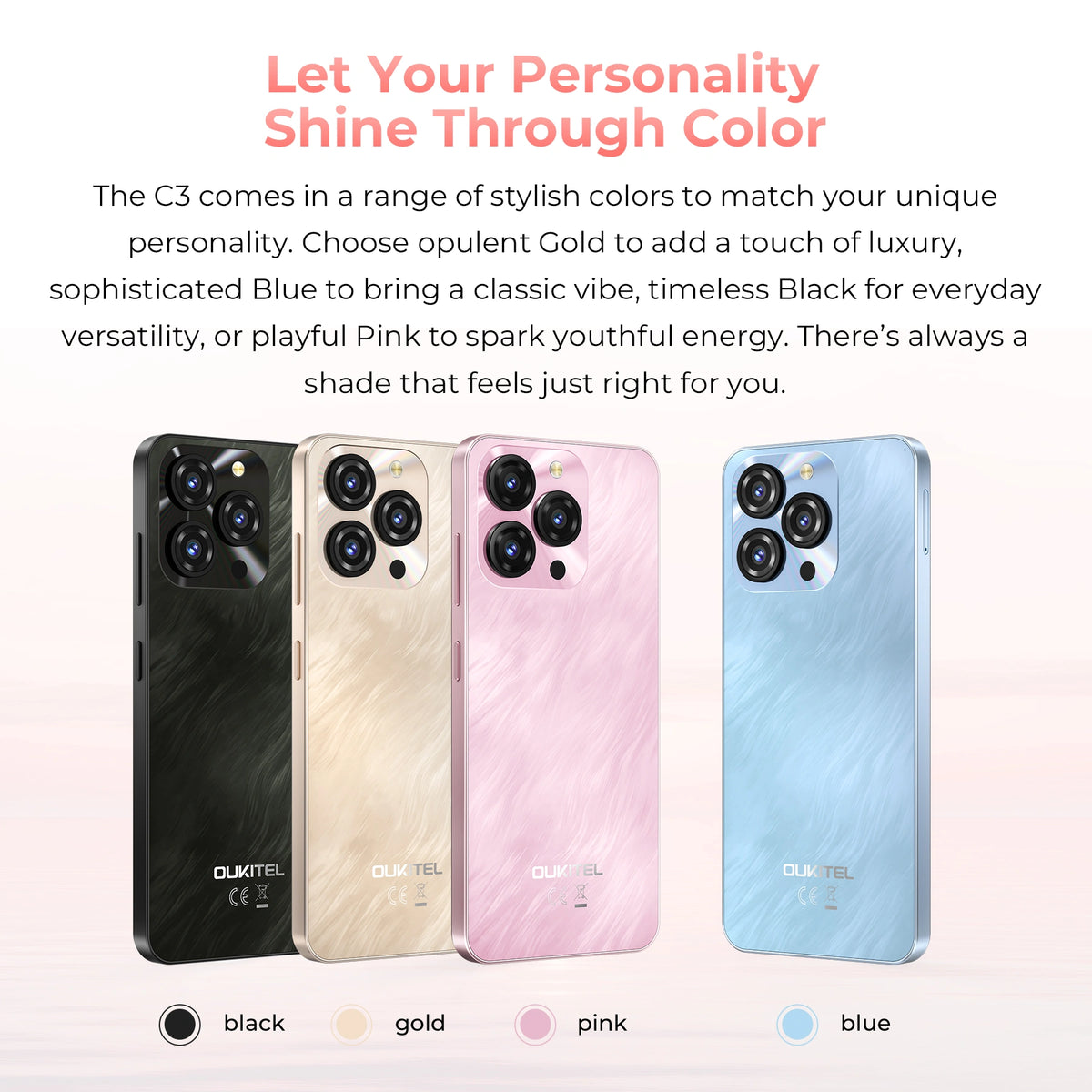 OUKITEL C3-EV Android Smartphone | 5000mAh battery – OUKITEL Store OUKITEL C3-EV Android Smartphone | 5000mAh battery – OUKITEL Store