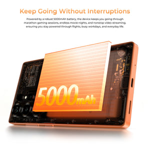 OUKITEL C66 features a robust 5000mAh battery, providing long-lasting power for gaming, movie streaming, workdays, flights, and everyday activities without interruptions.