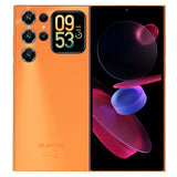 OUKITEL C72 smartphone with expansive 6.88" primary display, 1.81" secondary display, 5150mAh battery, up to 16GB RAM (4+12 virtual), 128GB ROM, Android 16.0, 64MP main camera, dual Nano SIM or Nano+TF card slot, and Gemini AI