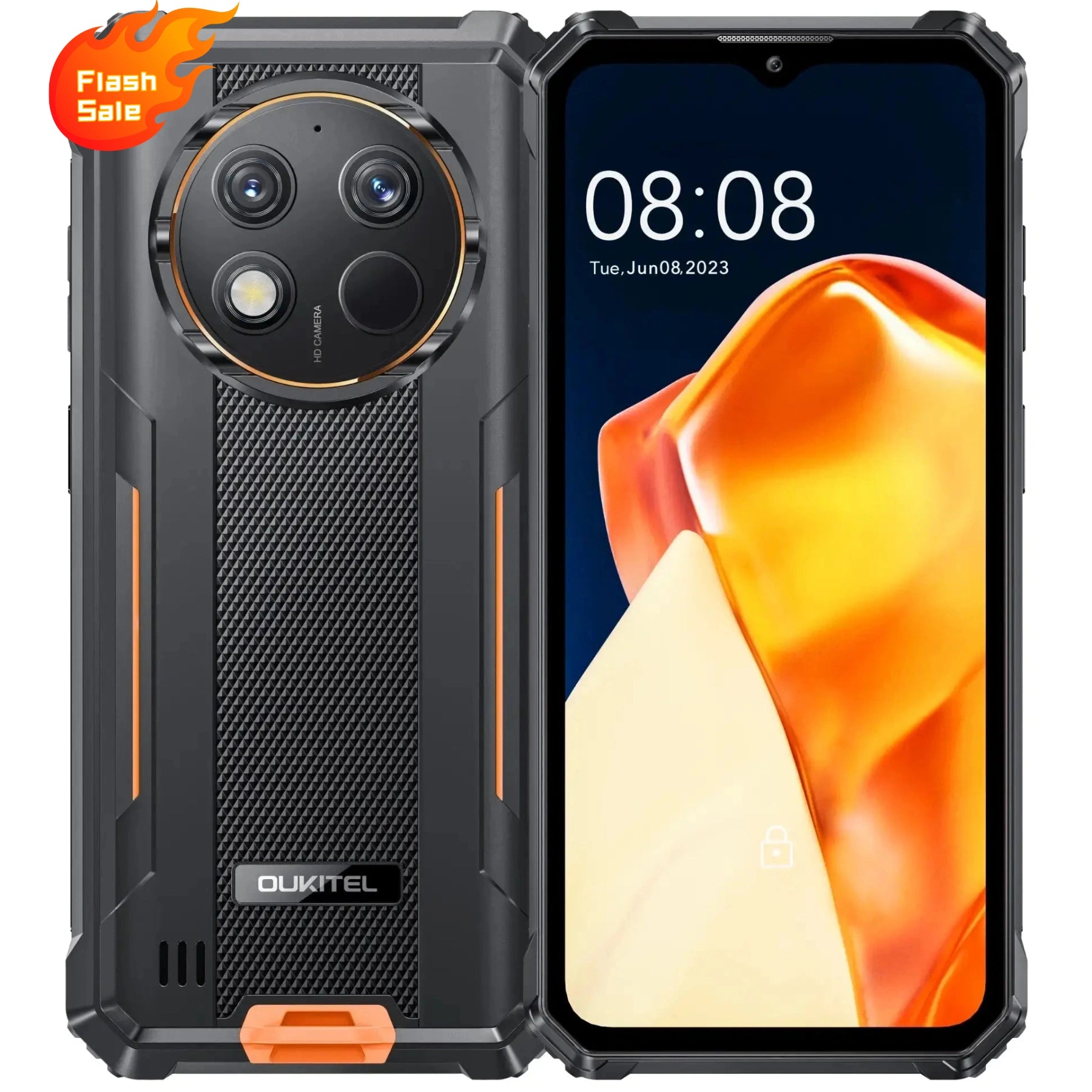OUKITEL G1 S Rugged Phone 6.52-inch 10600mAh Big Battery 13MP Camera (4+128GB)