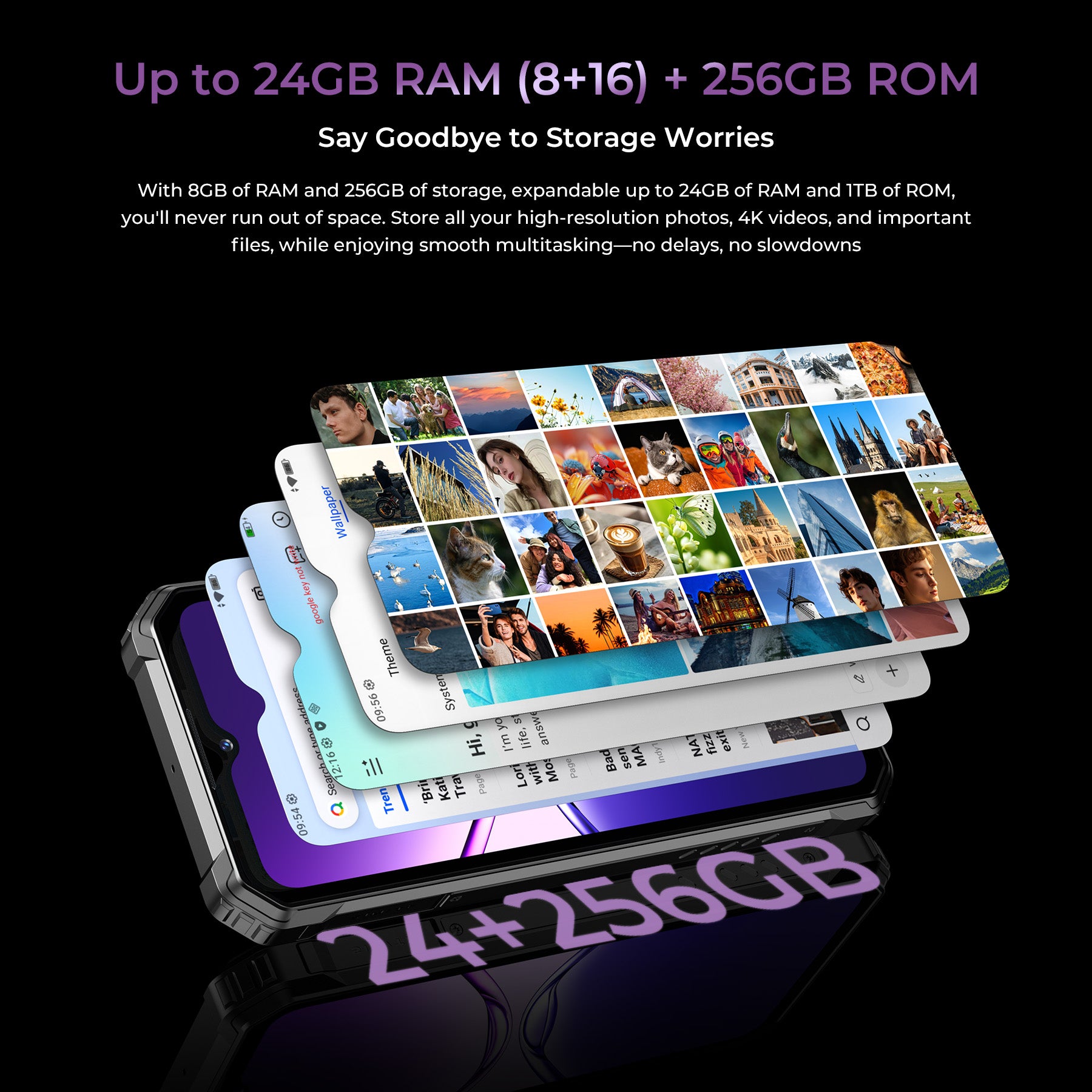 OUKITEL G7-EV 4G Rugged Phone 6.52'' HD+ Display 10,600mAh Big