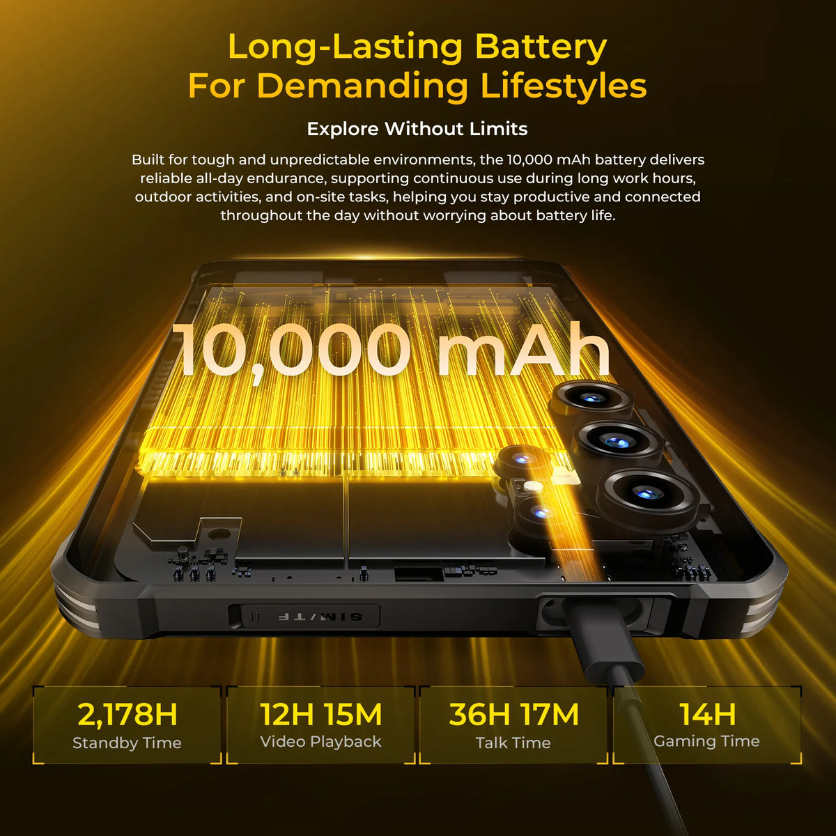 OUKITEL RT11 5G Rugged Tablet 8" Display 10,000mAh Battery Android 16 included accessories