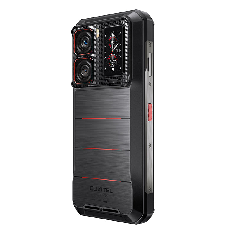Oukitel WP300 gray 5G rugged phone with 6.8-inch display, 16000mAh battery, 108MP camera, Android 15, 12GB RAM and 512GB storage