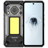 OUKITEL WP500 rugged smartphone with 10000mAh battery, 108MP AI camera, MediaTek Dimensity 8300 processor, 120Hz FHD+ display, Android 16, camping light and privacy kill switch