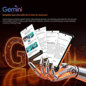 OUKITEL WP500 rugged phone with Gemini AI assistant for all-in-one help including visual Q&A, writing, translation, and image analysis to simplify daily tasks