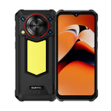Oukitel WP53 Pro 4G rugged phone in black, featuring 6.52-inch FHD+ display, 11000mAh big battery, 50MP camera, Android 15, 8GB RAM, 256GB storage, and NFC
