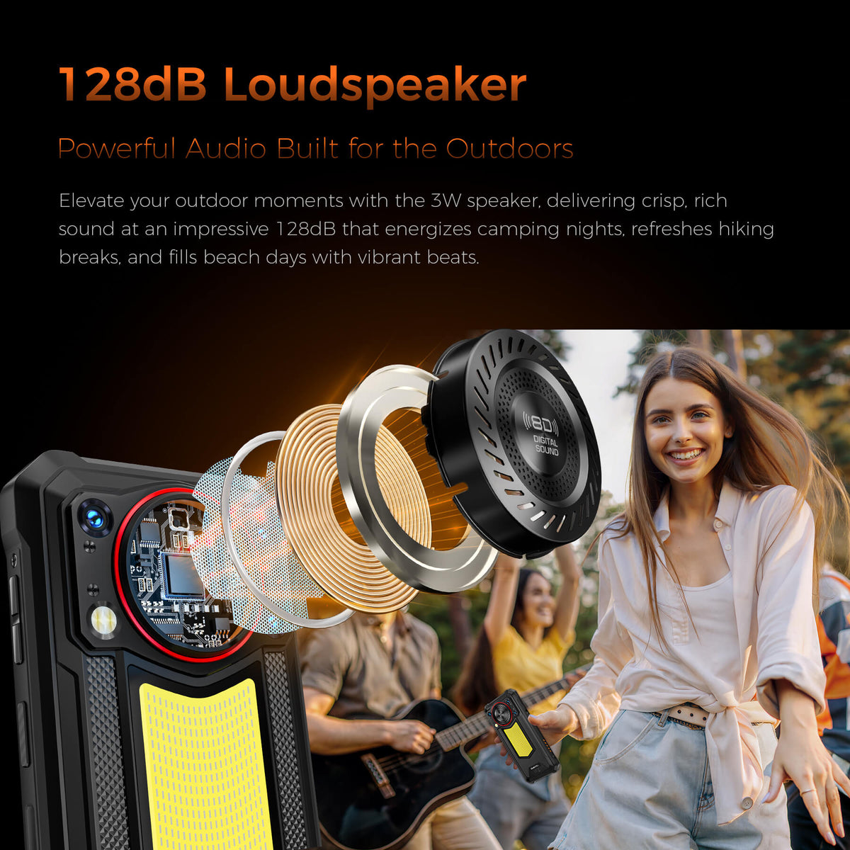 OUKITEL WP53 S 4G Rugged Phone 6.52'' FHD+ Display 11000mAh Big Battery front view 17