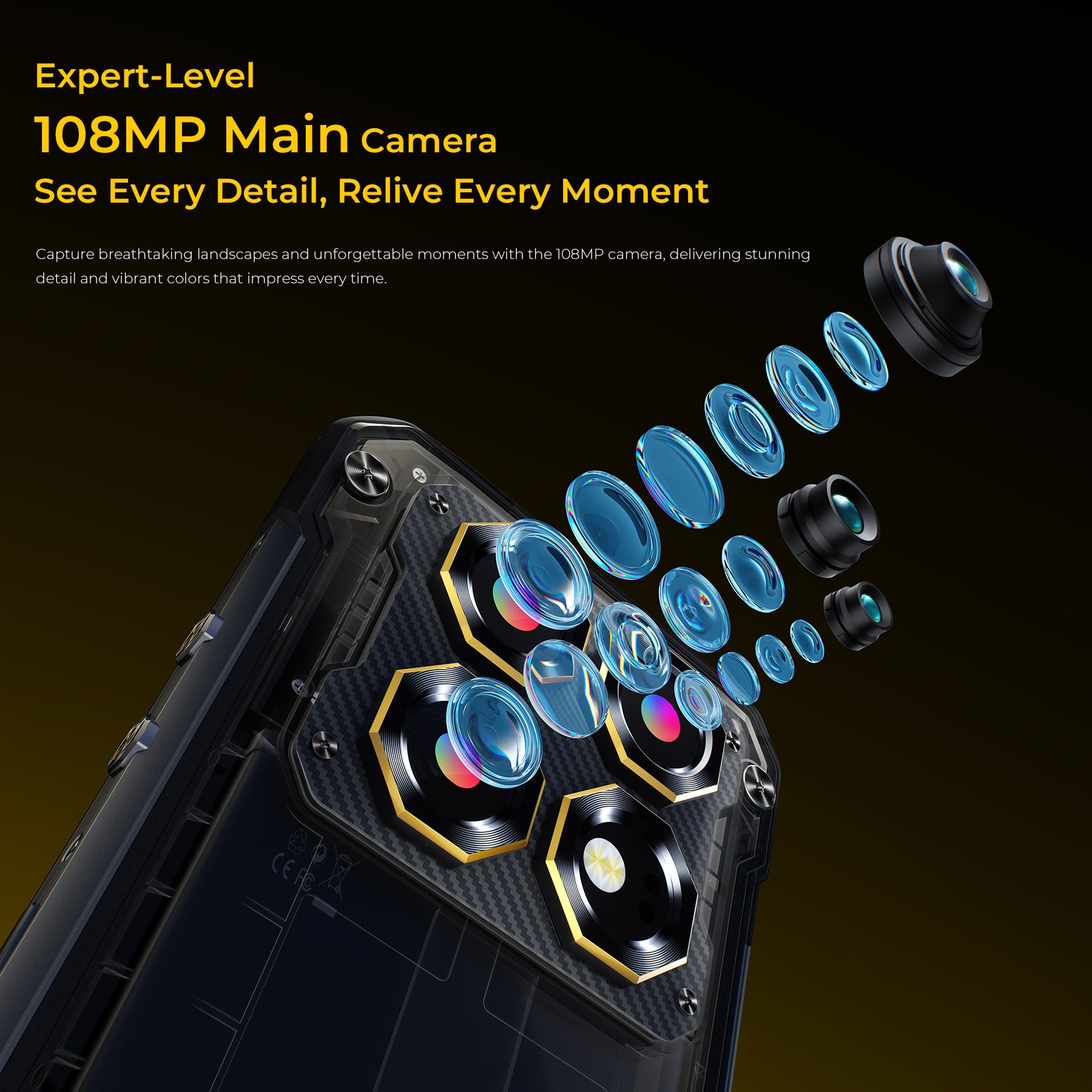 OUKITEL WP60 5G Rugged Phone 7.2'' HD+ Display 10,000mAh Big