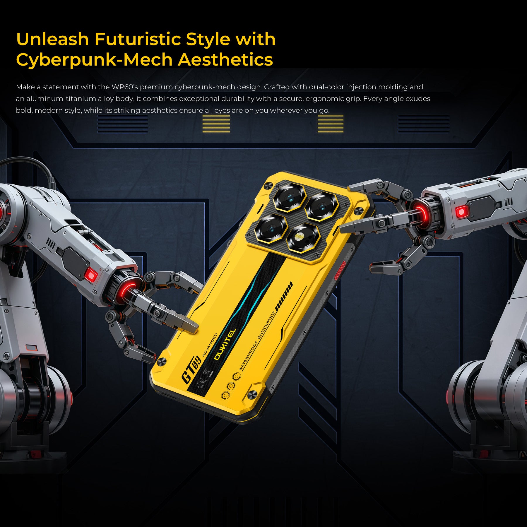 Oukitel WP60 5G Rugged Phone 7.2'' HD+ Display 10,000mAh Big