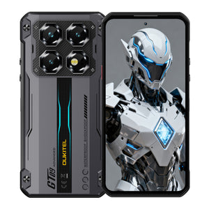 Oukitel WP60 gray 5G rugged phone featuring Android 15, 108MP camera, and large 10000mAh battery.