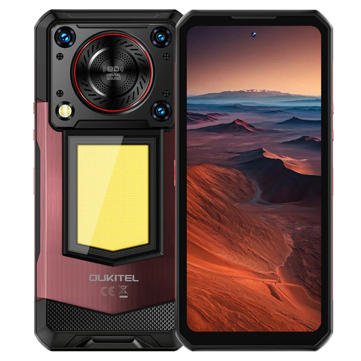 OUKITEL WP56-EV 5G Rugged Phone 6.8'' FHD+ Display 16,000mAh Big Battery 108MP Camera Camping Light Android 15